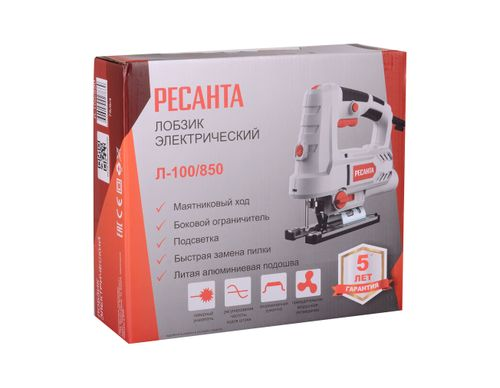 Лобзик электрический Л-100/850 РЕСАНТА, 850 Вт, детальное фото