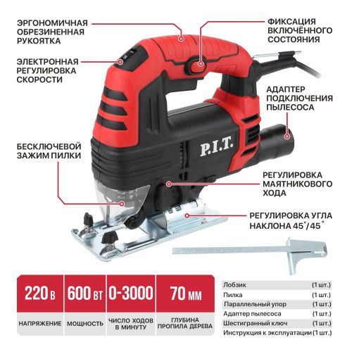 Комбо набор P.I.T. & MAXPILER : Шуруповерт + Лобзик + Лазерный уровень + Защитные очки + Рулетка, фотография