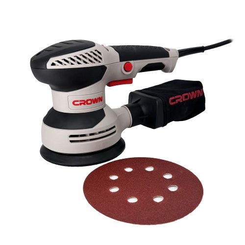 Шлифмашина эксцентриковая CROWN CT13663V 320 Вт 125 мм, изображение
