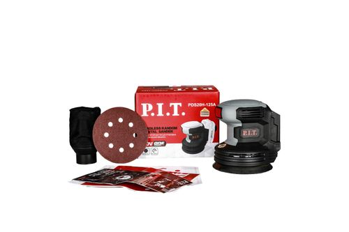 Шлифмашина орбитальная аккумуляторная P.I.T. PDS20H-125A SOLO 20В, 125 мм, детальное фото