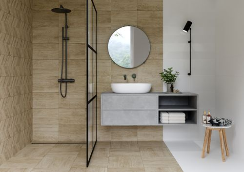 Декор Gracia Ceramica Муза белый 25X40 см 1 шт., вид