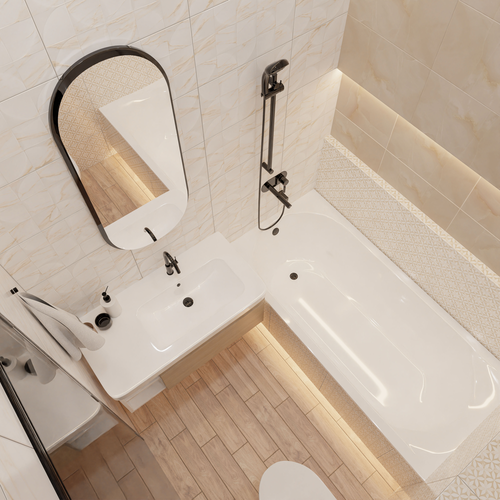 Декор Gracia Ceramica Donna Беж Цветы 30X50 см 1,2 м², детальное фото