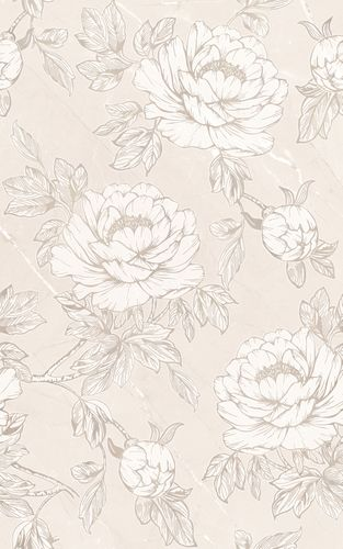 Декор Gracia Ceramica Гармония Розы 24X40 см 1,4 м², картинка