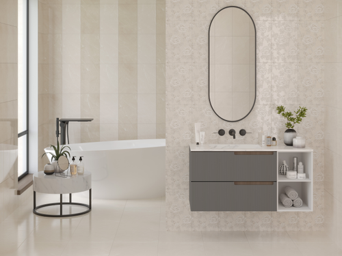Декор Gracia Ceramica Гармония Розы 24X40 см 1,4 м², фото