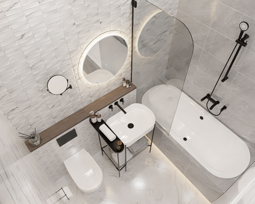 Декор Gracia Ceramica Ribeira Бел рельеф 30X50 см 1,2 м², картинка