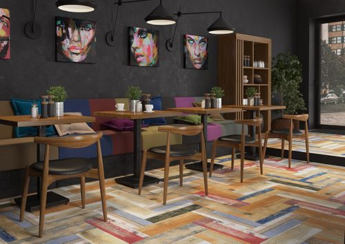 Керамогранит Cersanit Colorwood Многоцвет 18,5X59,8 см 1,216 м², крупный план