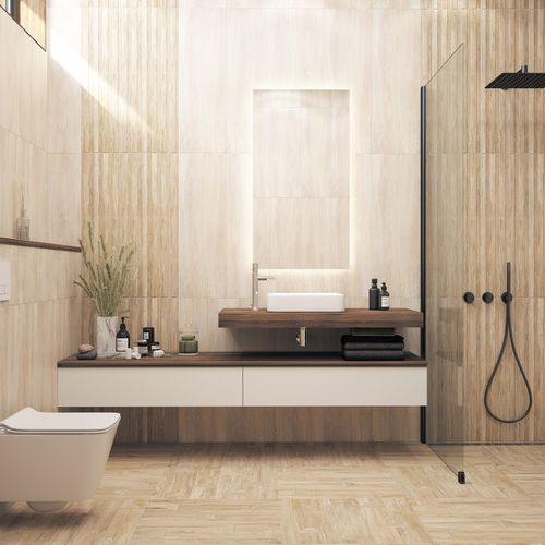 Декор Керамин Бунгало Темнбеж 30X90 см 1,35 м², фотография
