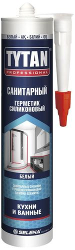 Герметик силиконовый санитарный TYTAN белый 280 мл, детальное фото