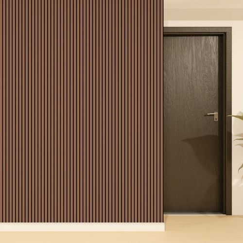 Панель стеновая акустическая Stella Comfort De Luxe Terracotta 2780х600х9, крупный план