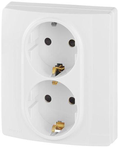 Розетка электрическая Legrand Etika 672273 белый, фото