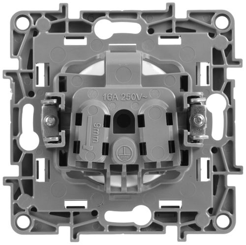 Розетка электрическая Legrand Etika 672434 алюминий, вид
