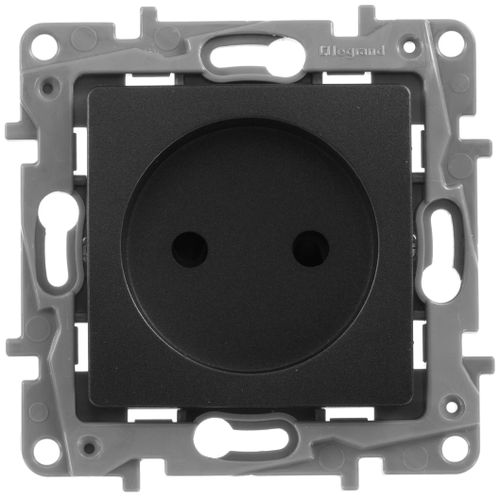 Розетка электрическая Legrand Etika 672634 антрацит, вид