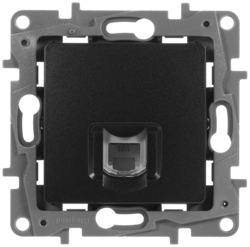 Розетка RJ-11 1 пост Legrand Etika антрацит, изображение
