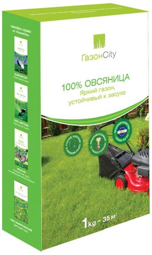 Семена газонной травы ГазонCity Овсяница 1 кг, фото
