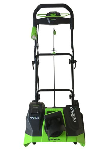 Снегоуборщик аккумуляторный Greenworks GD40STK4 2600607 АКБ 4Ач и ЗУ, картинка