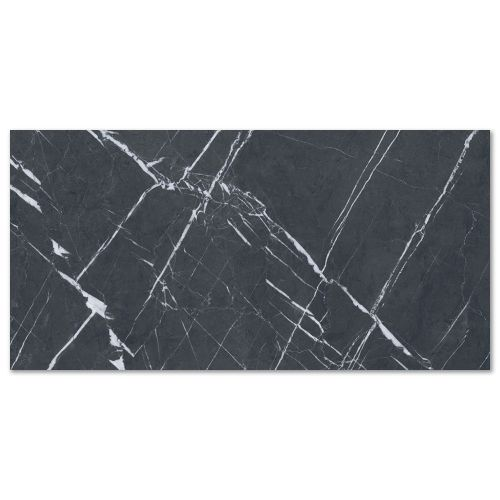 Керамогранит AB Gres Black Marquina Glossy 60X120 см 1,44 м², детальное фото
