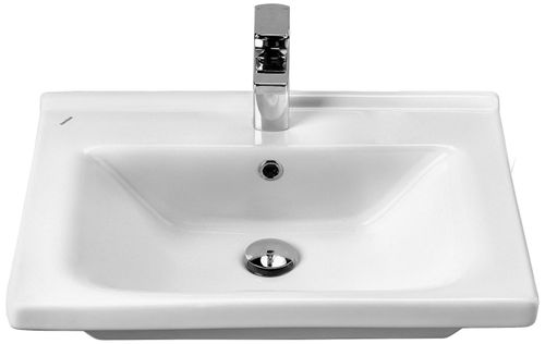 Раковина накладная SANTEK Миранда 60 1WH302184 60 см белая, крупный план