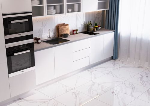 Керамогранит Staro Oasis белый 60X60 см 1,44 м², крупный план