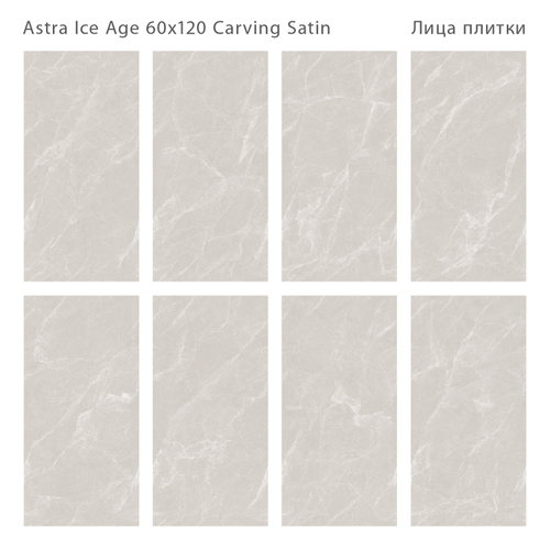 Керамогранит Staro Astra Ice Age Carving Satin 60X120 см 1,44 м², крупный план