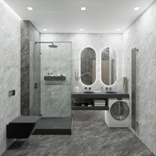 Керамогранит GLOBAL TILE Thor темно-серый 30x60 см 1,44 м², изображение