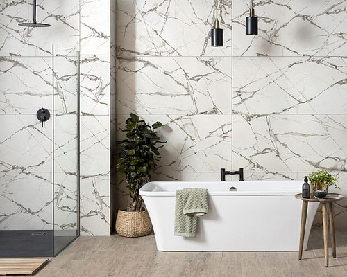 Керамогранит Global Tile Timeline Carving белый 60X120 см 1,44 м², вид