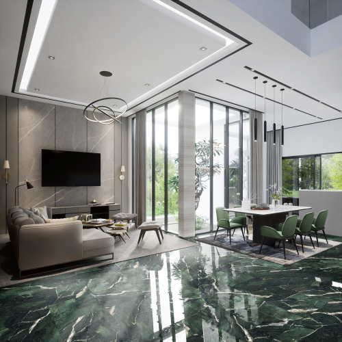 Керамогранит Global Tile Camlin Суперполировка зеленый 60X120 см 1,44 м², изображение