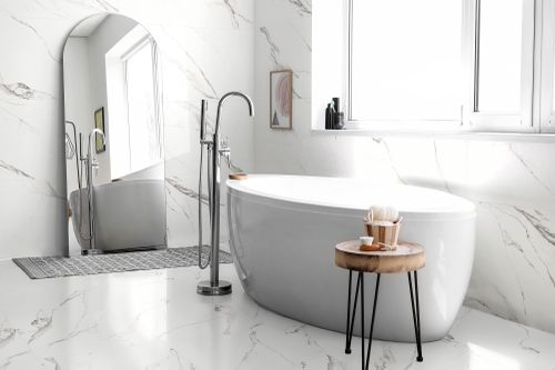 Керамогранит Global Tile Alfanzo белый 60X120 см 1,44 м², фотография