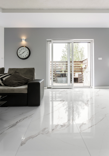 Керамогранит Global Tile Alfanzo белый 60X120 см 1,44 м², крупный план