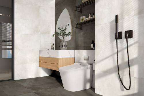 Керамогранит GLOBAL TILE Onega светло-серый 40x80 см 1,6 м2, фотография