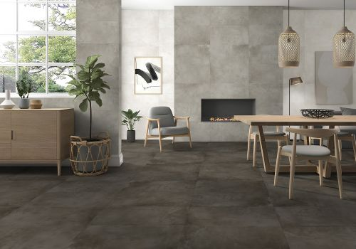 Керамогранит GLOBAL TILE Onega черный 40x80 см 1,6 м², фотография