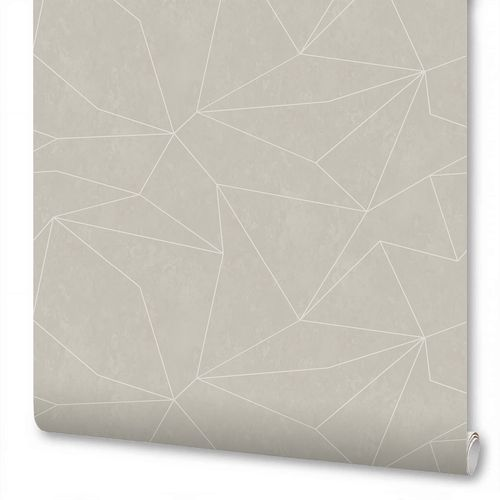 Виниловые обои WALLSECRET pazzle 9043-24 серо-песочные 1,06х10,05 м, детальное фото