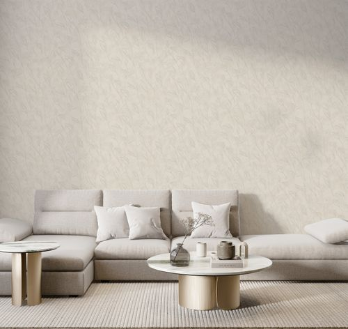 Виниловые обои WALLSECRET liola 9050-23 бежевые 1,06х10,05 м, изображение