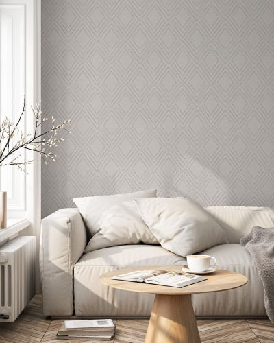 Виниловые обои WALLSECRET lana 9062-13 серые 1,06х10,05 м, фото