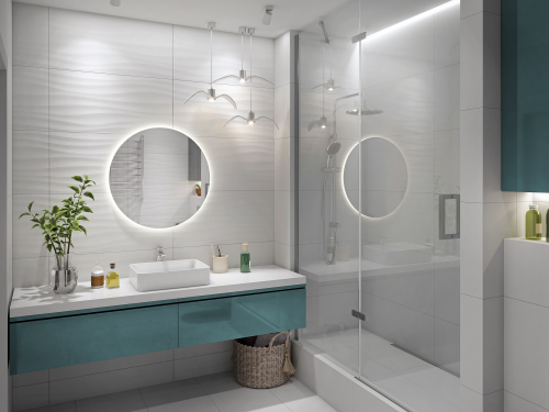 Керамогранит GLOBAL TILE Princess Волна белый 40x80 см 1,6 м2, вид