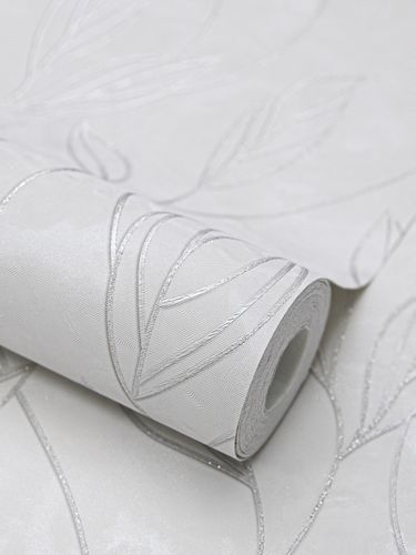Виниловые обои WALLSECRET liola 9050-22 белые 1,06х10,05 м, изображение