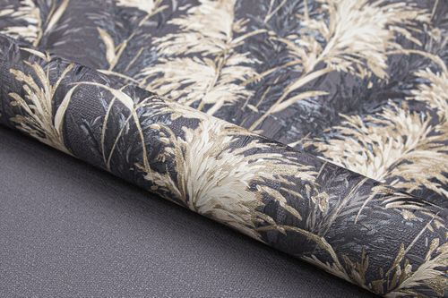 Виниловые обои WALLSECRET midnight 9089-25 фиолетовые 1,06х10,05 м, крупный план