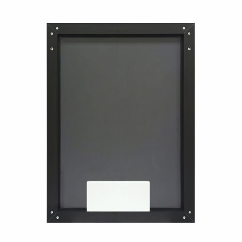 Зеркало "Sten Black Led" 600х800 с LCD часами с сенсорными кнопками и функцией антизапотевания, крупный план