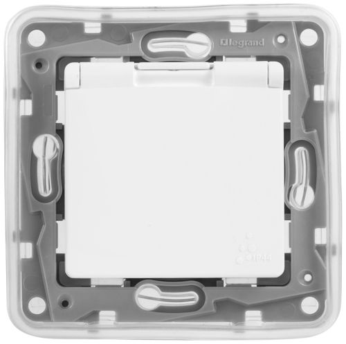 Розетка электрическая Legrand Etika 672232 белый, детальное фото
