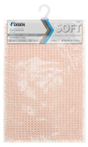 Коврик для ванной 1-ый розовый soft 40х60 см, фотография