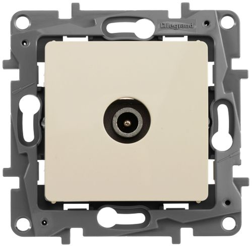Розетка TV Legrand Etika 672363 слоновая кость, крупный план