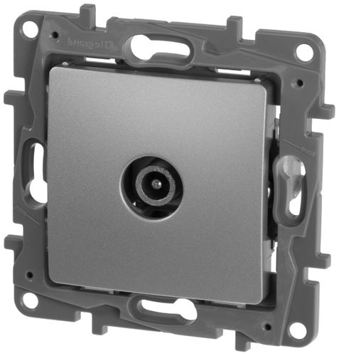 Розетка TV Legrand Etika 672465 алюминий, картинка