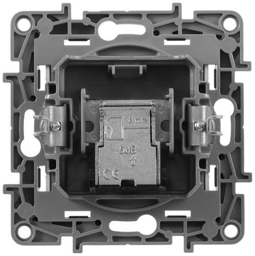 Розетка TV Legrand Etika 672465 алюминий, детальное фото