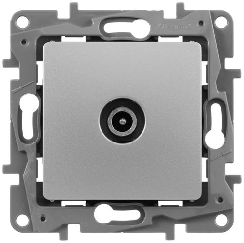 Розетка TV Legrand Etika 672465 алюминий, фотография