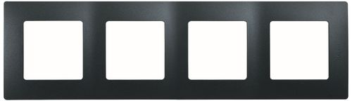 Рамка 4 поста Legrand Etika антрацит, фотография