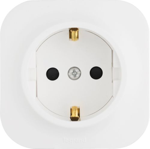 Розетка электрическая Legrand Quteo 782220 белый, вид