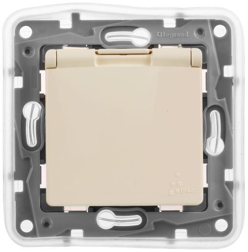 Розетка электрическая Legrand Etika 672332 слоновая кость, детальное фото