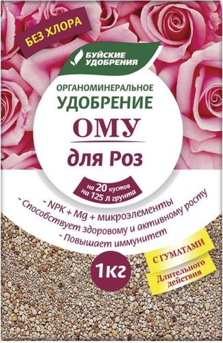 Удобрение органо-минеральное Буйские удобрения для роз 1 кг, картинка