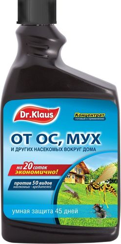 Средство от мух ос и других летающих Dr.Klaus запасной флакон 1 л, детальное фото