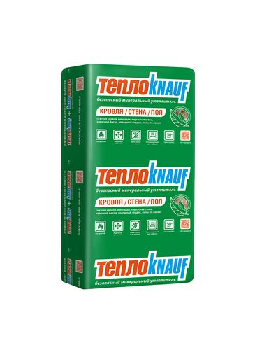 Теплоизоляция ТеплоKNAUF для кровли и стен 50 мм 12 м², фотография