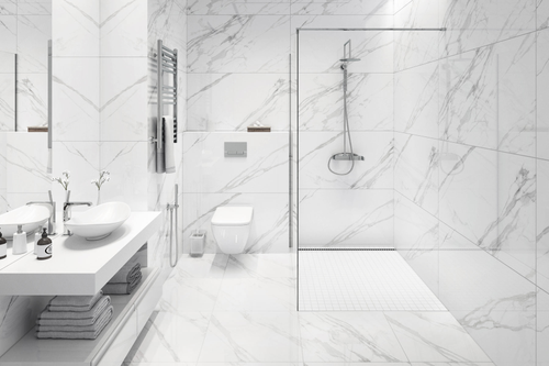 Керамогранит Staro Statuario белый 60X60 см 1,44 м², крупный план